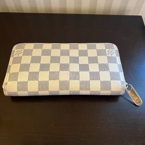 Louis Vuitton Damier Azure full zip wallet
